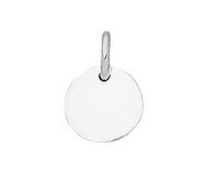 Charm Round Disc With Ring 8.5mm Sterling Silver - each(62686)