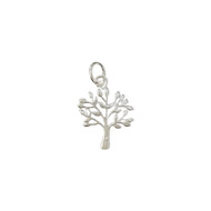 Charm Tree 19x14.5mm with Jump Ring Sterling Silver - each(65560)
