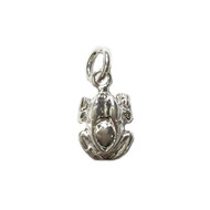 Charm Frog 14mm Sterling Silver - each(65545)