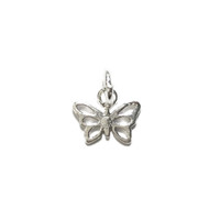 Charm Small Butterfly 11x9mm with Jump Ring Sterling Silver - each(65568)