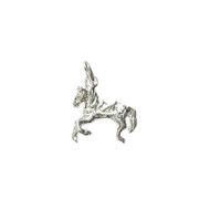 Charm Carousel Horse 14.5x12.5mm with Jump Ring Sterling Silver - each(65584)