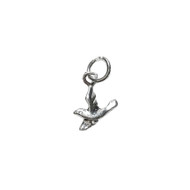 Charm Soaring Bird 13.5x10.5mm with Jump Ring Sterling Silver - each(65564)