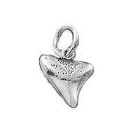 Charm Shark Tooth 10mm Sterling Silver - each(62283)
