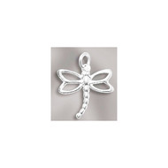 Charm Dragonfly 12x13mm Sterling Silver - each (62284)