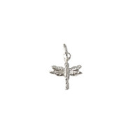 Charm Dragonfly 15x13mm with Jump Ring Sterling Silver - each(65547)