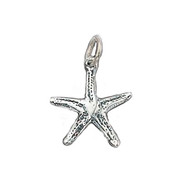 Charm Starfish 19x16.5mm with Jump Ring Sterling Silver - each