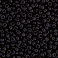 Miyuki Round Seed Bead Size 11/0  Black Opaque SB 0401 - 250g bag (64676)