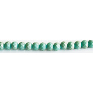 Chinese Crystal 6x8mm Rondelle Bead Matte Nile -  by the strand(63055)