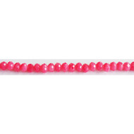 Chinese Crystal 4.5X6mm Rondelle Bead Watermelon AB- by the strand