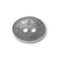 TierraCast Antique Silver Tribal Button each