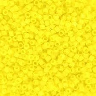 Miyuki Delica Seed Bead size 11/0 Yellow Matte Opaque 50g Bag DB0751B