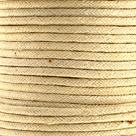 Waxed Cotton Cord 1.5mm Ivory - 25m spool(67898) - Capilano Rock & Gem