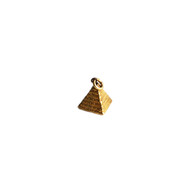 Pyramid Pendant 12mmx12mm Brass - each