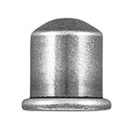 TierraCast Cupola 6mm Cord End, Oxidized Tin Plate 01-0220-45 - each(68483)