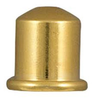TierraCast Cupola 6mm Cord End, Gold Plate 01-0220-25 - each