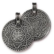 TierraCast Eight Signs Pendant, Antiqued Pewter,  94-2529-40 - each