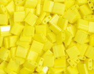 Miyuki Tila Bead Size 5x5 Yellow Opaque Vial TL 0404(80689)