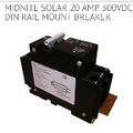 Midnite solar 20 amp 300 volt DIN rail mount breaker