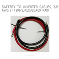 2/0 battery cables to inverter