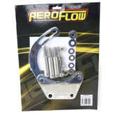 Aeroflow chrome low mount alt. bracket -short pump-heavy duty