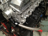 RB rear head drain Lewis Engines billett alloy #10 speedflow fittings