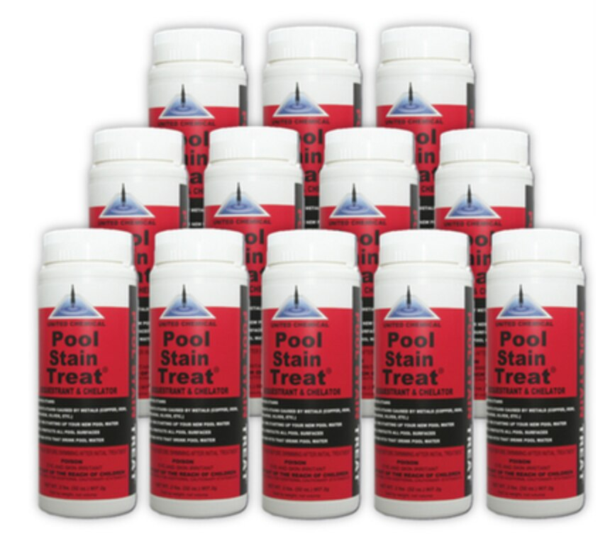 United Chemicals Pool Stain Treat 2 lbs 12 Pack Pool Supply Mall
