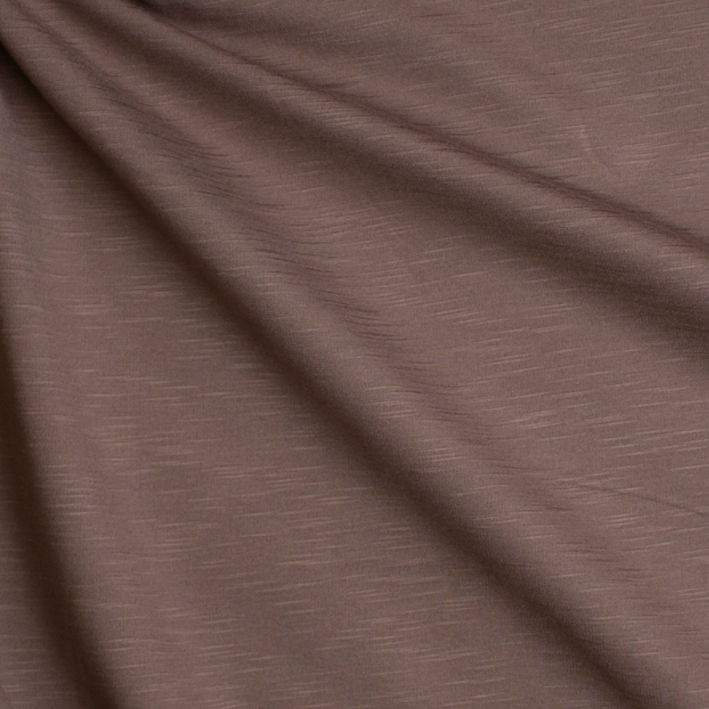 Taupe Slubbed Midweight Ponte De Roma Fabric By The Yard