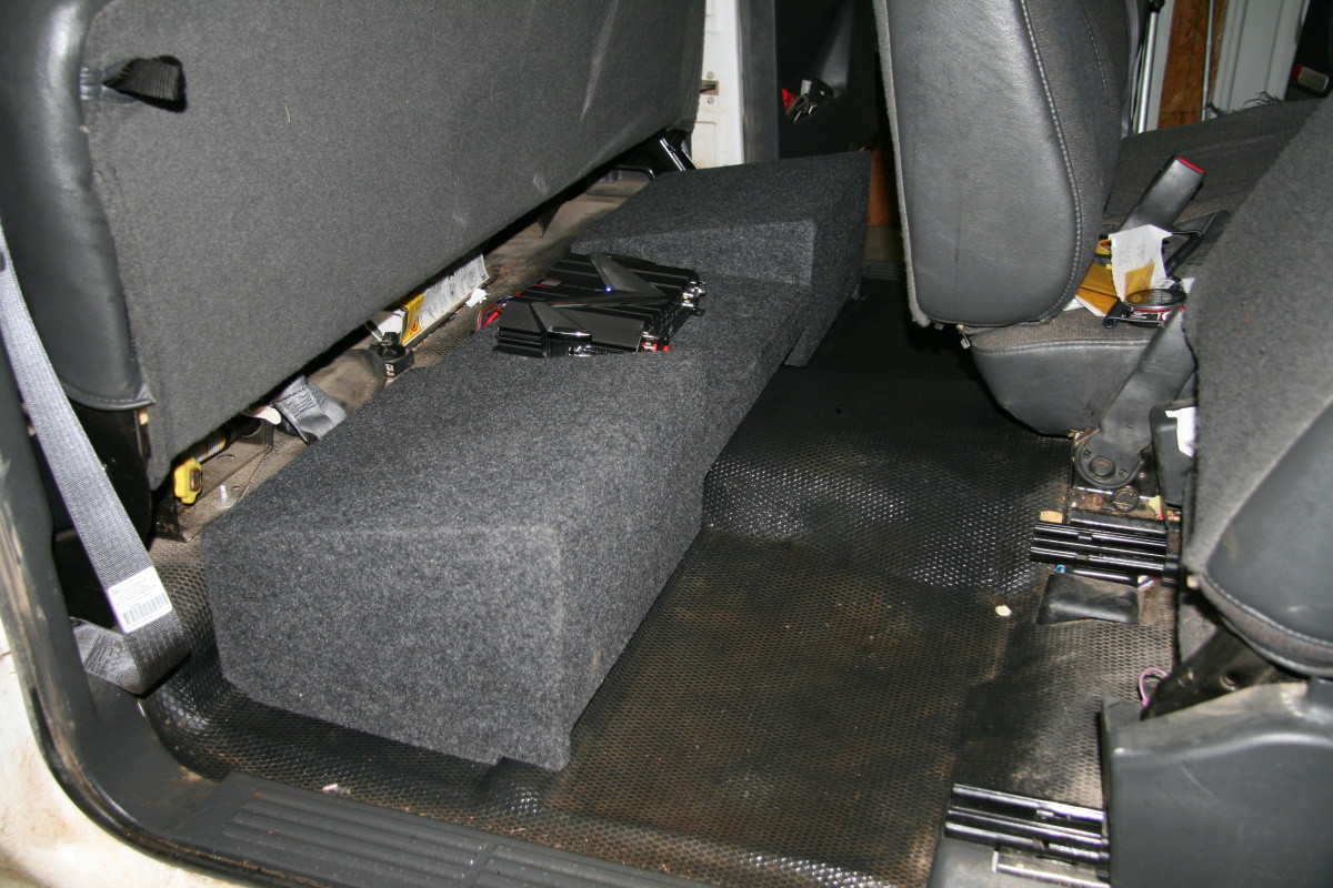 silverado crew cab sub box behind seat