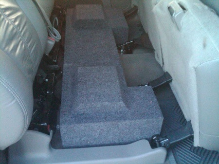 Under seat subwoofer box silverado sale extended cab