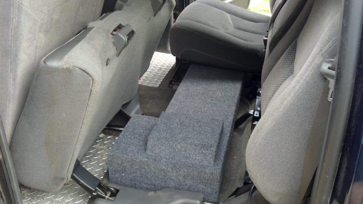 Gmc sierra under clearance seat sub box