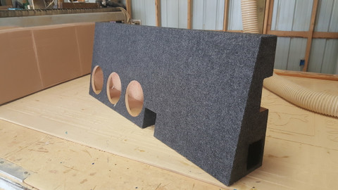 TACOMA DOUBLE CAB VENTED BOX FOR 3 8" WOOFERS