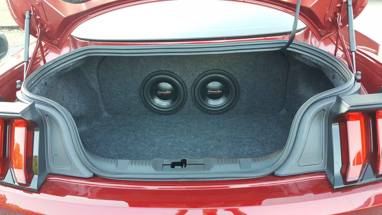 mustang convertible subwoofer box