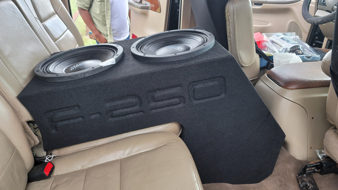 Ford f250 extended 2024 cab subwoofer box