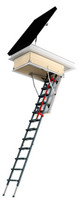 Fakro DRL 27.5 in. x 59.5 in. Flat Roof Access Hatch with Metal Attic Ladder 