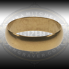 Brass practice ring, Men's size 11. 6.2mm wide. Great for practicing engraving or stone setting.