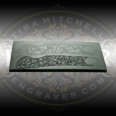 DeCamillis Knife Casting - Advanced - casting from Christian DeCamillis's Knife Engraving Advanced Kit. Designed to engrave a 3.5" knife available through Engraver.com.