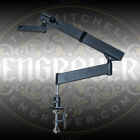 Leica Flex-Arm  Stand with Clamp Mount from Engraver.com. For use with all Leica Microscopes.