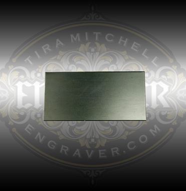 Engraver.com 2x4 inch Steel Practice Plate for engravers, jewelers and setters