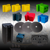 Full set of graver blocks for the Engraver.com Sharpening System.  Includes 45, 55 and 60 degree face fixers, 90, 105 and 115 degree graver blocks, 15 degree flat graver heel block, graver slimmer, 260, 600, and 1200 diamond disks with 5 inch diamond wheel holder, and the Tower to hold all of the blocks -- also comes with 3mm, 2.5mm and 1.9 mm collets.