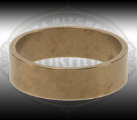 Men's brass ring for engraving and setting stones.  Flat 6.5 mm wide in size 11.
