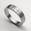 Example of a ring with one of Arnaud's Hand Engraving Designs for rings