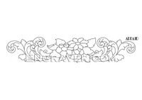Low resoluton watermarked image of Arnaud's design for a bracelet with flowers (design 2)