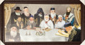 Sefardi Rabbis With Chabad Rabbis 20" x 40" - Frame (J40770)