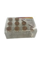 12 Mini Empty Glass Jars w/ Cork 1"- Fat (103401) 23737