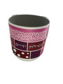 Hadarya Bamboo Washcup- Pink/Purple-Pom.-Blessing (WC-1866)