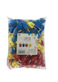 Small Wooden Dreidels-Asst. Colors red/blue/yellow -100 Pack (DR-D25057) 