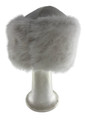 White Extra Furry Purim Shtreimel-Large (GR-52602) 