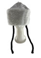 White Purim Shtreimel With Black Payos (GR-35248)