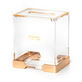 Acrylic Tzedakah Box-Gold Stand (TZ-X5566A)