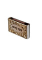 Lasercut Gold Matchbox Holder-Shabbat Koidesh Jerusalem Design (MB-OJ4GP)